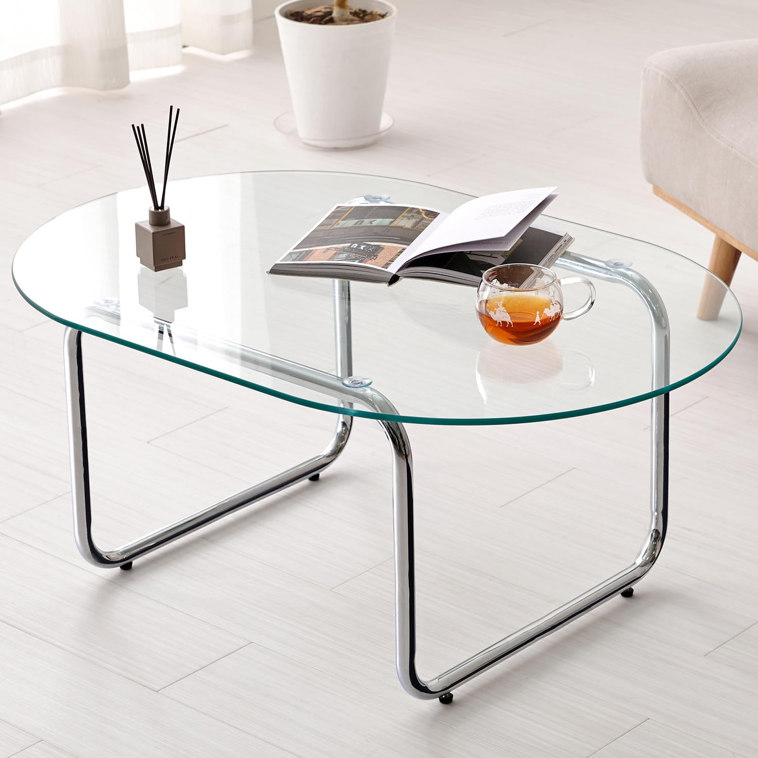 Amazon.co.jp: 萩原 ガラステーブル ローテーブル 円形 【 8mm 強化 Amazon.co.jp: 萩原 ガラステーブル ローテーブル 円形 【 8mm 強化